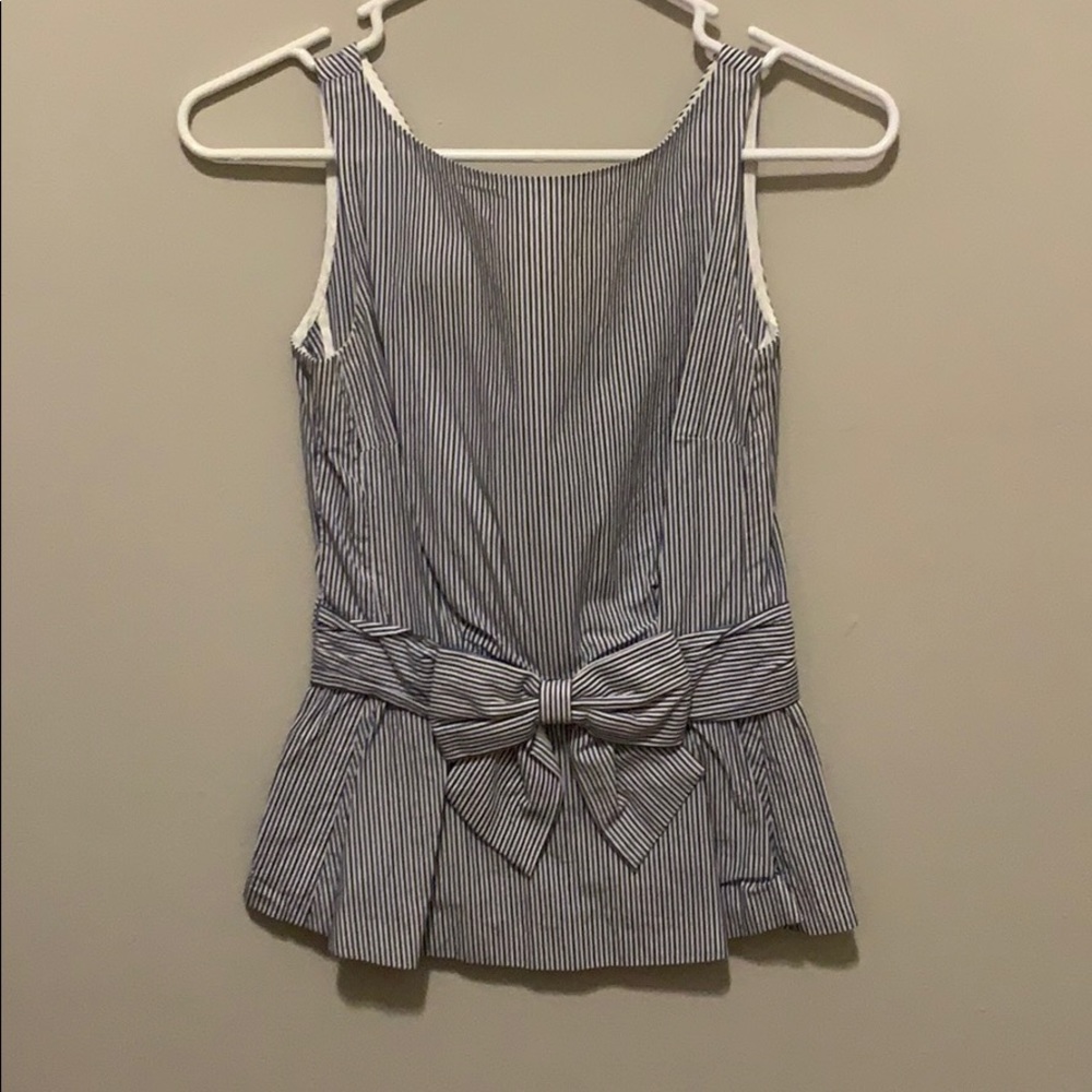 Kate Spade peplum bow blouse